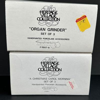 LOT 4K: Department 56 Heritage Village Collection Accessories - Amish Family, City People, Come Into The Inn & More