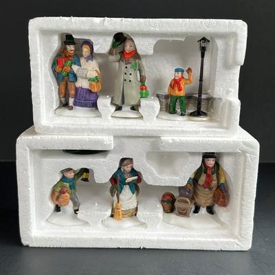 LOT 4K: Department 56 Heritage Village Collection Accessories - Amish Family, City People, Come Into The Inn & More