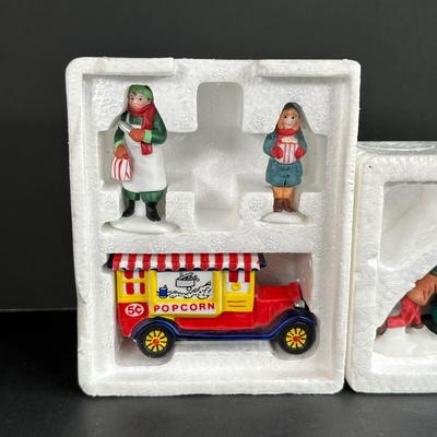 LOT 4K: Department 56 Heritage Village Collection Accessories - Amish Family, City People, Come Into The Inn & More