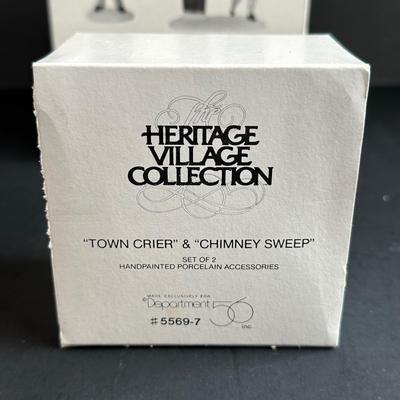 LOT 4K: Department 56 Heritage Village Collection Accessories - Amish Family, City People, Come Into The Inn & More
