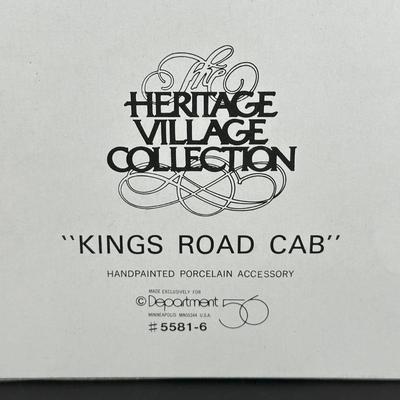 LOT 8K: Department 56 Heritage Village Collection - Amish Buggy, OX Sled, Holiday Coach & More