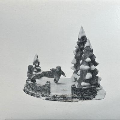 LOT 9K: Department 56 Heritage Village Collection - Red Covered Bridge, Harvest Time, Skating Pond & More
