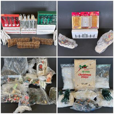 LOT 10K: Department 56 Heritage Village Collection Village Wrought Iron Gate & Fence & More Accessories
