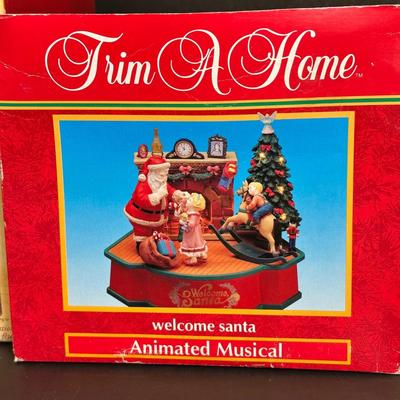 LOT 13K: Hallmark Keepsake, Trim A Tree & More Animated/Musical Decorations