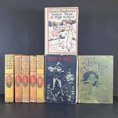 LOT 15K: Antique Book Collection - Robin Hood, Lady Linda & More