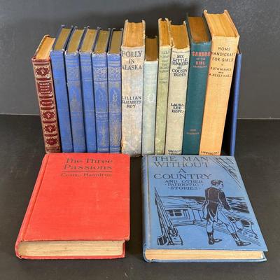 LOT 17K: Antique & Vintage Book Collection - Poly In Alaska, The Man Without a Country & More