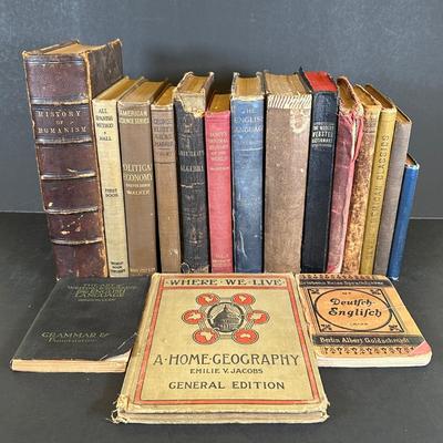 LOT 19K: Antique & Vintage Book Collection - Where We Live, History Of Romanism & More