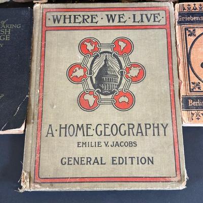 LOT 19K: Antique & Vintage Book Collection - Where We Live, History Of Romanism & More