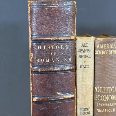 LOT 19K: Antique & Vintage Book Collection - Where We Live, History Of Romanism & More