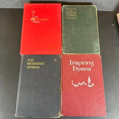 LOT 20K: Antique & Vintage Book Collection - The Methodist Hymal, Songs Of Love & Praise & More