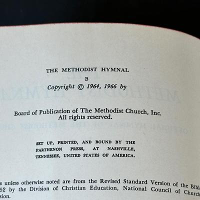 LOT 20K: Antique & Vintage Book Collection - The Methodist Hymal, Songs Of Love & Praise & More