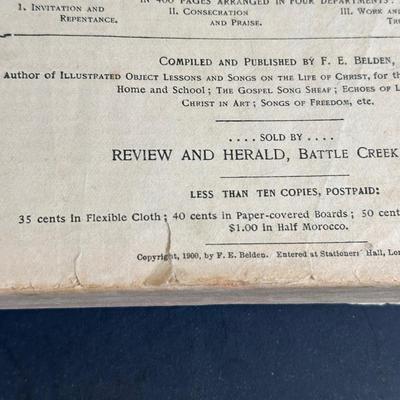 LOT 20K: Antique & Vintage Book Collection - The Methodist Hymal, Songs Of Love & Praise & More