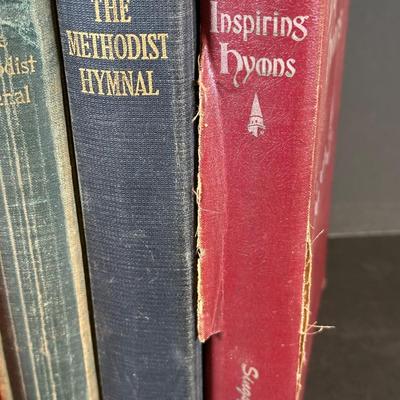 LOT 20K: Antique & Vintage Book Collection - The Methodist Hymal, Songs Of Love & Praise & More