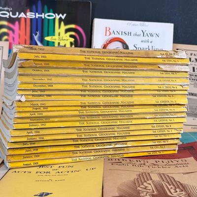 LOT 21K: Vintage Magazine & Advertising Collection - The National Geographic Magazine & More