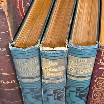 LOT 22K: Antique Book Collection - The Earth Trembled, Moore’s Poetic Works & More