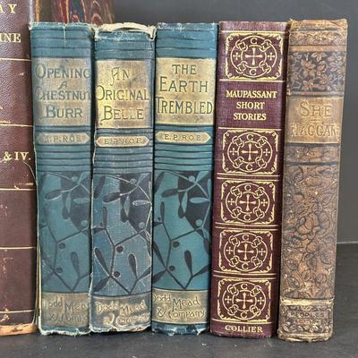 LOT 22K: Antique Book Collection - The Earth Trembled, Moore’s Poetic Works & More