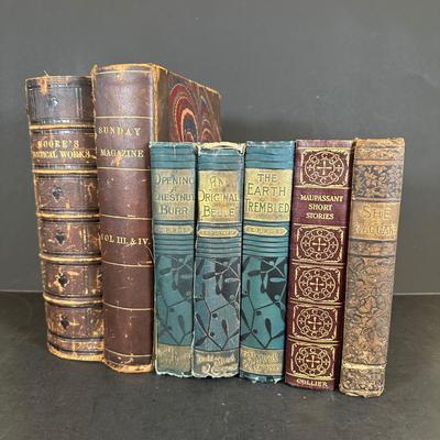 LOT 22K: Antique Book Collection - The Earth Trembled, Moore’s Poetic Works & More
