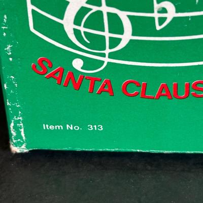 LOT 23K: Vintage Musical Christmas Decorations/Music Box