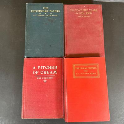 LOT 26K: Antique Book Collection - A Pitcher Of Cream, The Money Moon & More