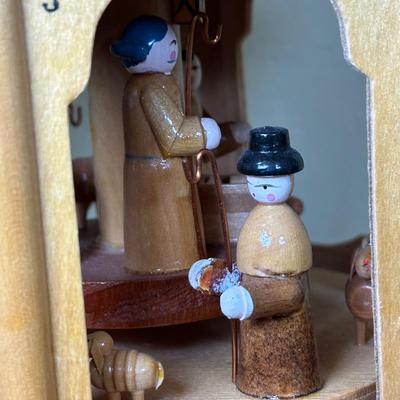 LOT 29K Vintage Wooden German Christmas Pyramid w/ Box