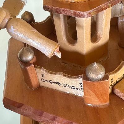 LOT 29K Vintage Wooden German Christmas Pyramid w/ Box