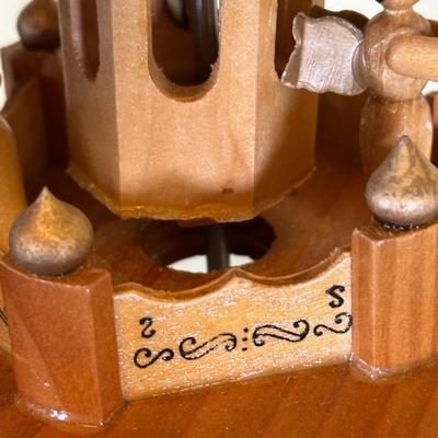 LOT 29K Vintage Wooden German Christmas Pyramid w/ Box