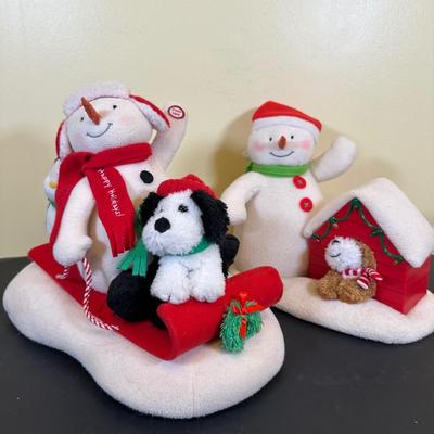 LOT 30K: Vintage Animated Christmas Snowmen