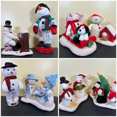LOT 30K: Vintage Animated Christmas Snowmen
