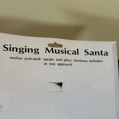 LOT 32K: Vintage Holiday Creations Sing Along With Santa & More Animated Santa Clause Christmas Decorations