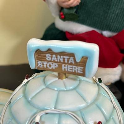 LOT 32K: Vintage Holiday Creations Sing Along With Santa & More Animated Santa Clause Christmas Decorations