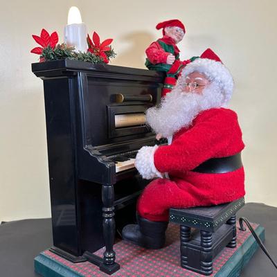 LOT 32K: Vintage Holiday Creations Sing Along With Santa & More Animated Santa Clause Christmas Decorations