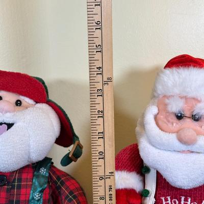 LOT 32K: Vintage Holiday Creations Sing Along With Santa & More Animated Santa Clause Christmas Decorations