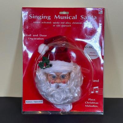 LOT 32K: Vintage Holiday Creations Sing Along With Santa & More Animated Santa Clause Christmas Decorations