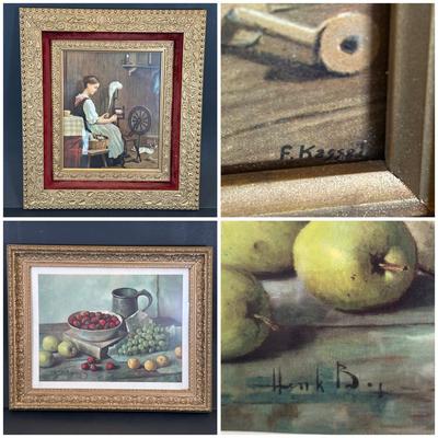 LOT 33K: Two Framed Prints by F Kassel & Henk Bos