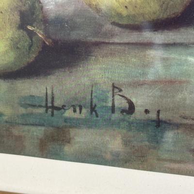 LOT 33K: Two Framed Prints by F Kassel & Henk Bos