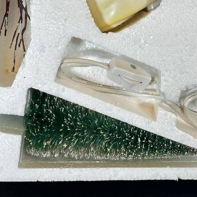 LOT 34K: Animated Singing Dog Trio, Very Merry Mice & Winter Village Ski Slope & Skating Pond