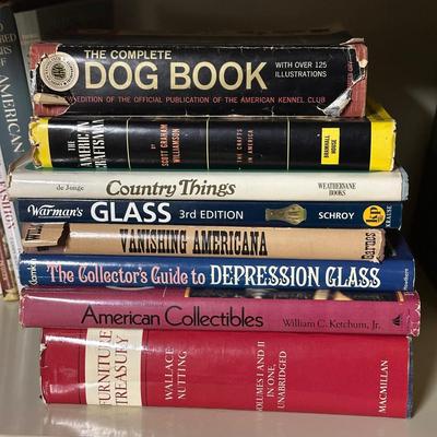 LOT 39B: Vintage Books About Antiques & Collectibles - American Blown Glass, Costume/Fashion & More