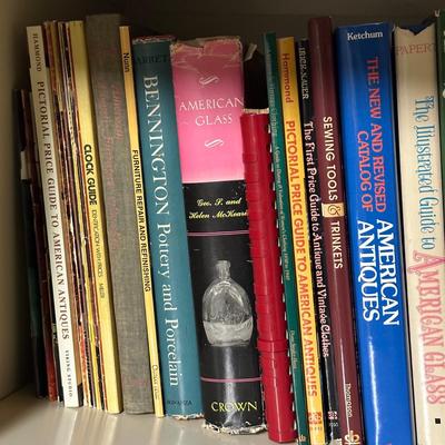 LOT 39B: Vintage Books About Antiques & Collectibles - American Blown Glass, Costume/Fashion & More