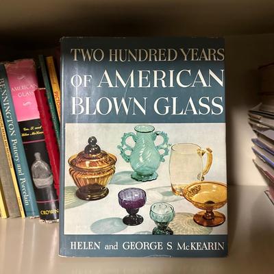 LOT 39B: Vintage Books About Antiques & Collectibles - American Blown Glass, Costume/Fashion & More