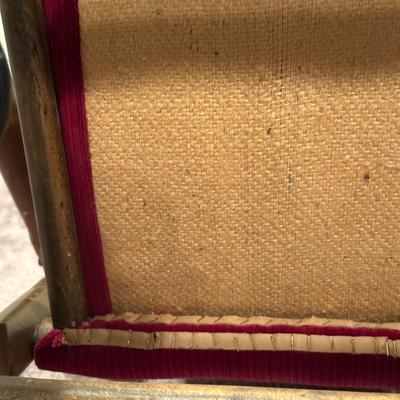 LOT 50X: Two Antique Red Victorian Platform Rocking Chairs