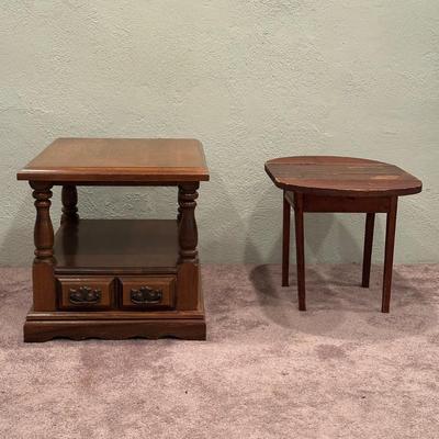 LOT 52X: Vintage Drop Leaf Side Table & More