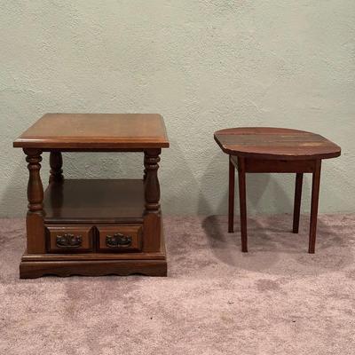 LOT 52X: Vintage Drop Leaf Side Table & More