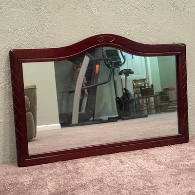 LOT 55X: Vintage Wooden Framed Mirror