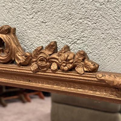 LOT 56X: Beautiful Vintage Carved Wooden Framed Mirror