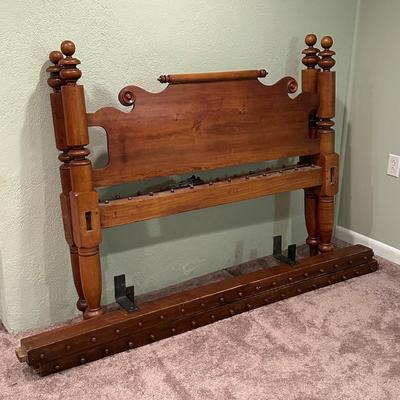 LOT 58X: Antique Rope Bed Frame