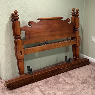 LOT 58X: Antique Rope Bed Frame