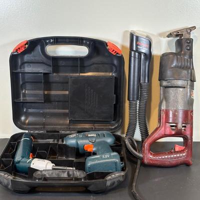 LOT 60B: Milwaukee Sawzall & Black & Decker Power Tools