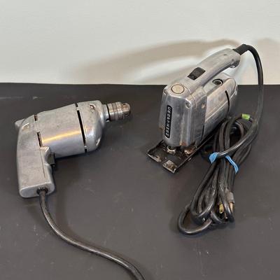 LOT 62B: Vintage Craftsman Power Tools - Electric Drill, Sabre Saw, Circular Saw & More