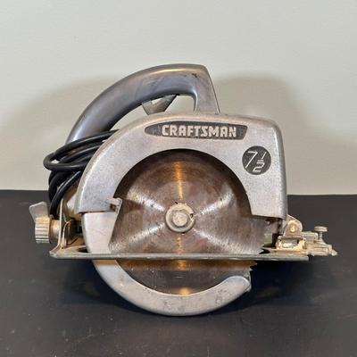 LOT 62B: Vintage Craftsman Power Tools - Electric Drill, Sabre Saw, Circular Saw & More