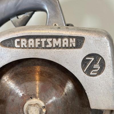 LOT 62B: Vintage Craftsman Power Tools - Electric Drill, Sabre Saw, Circular Saw & More